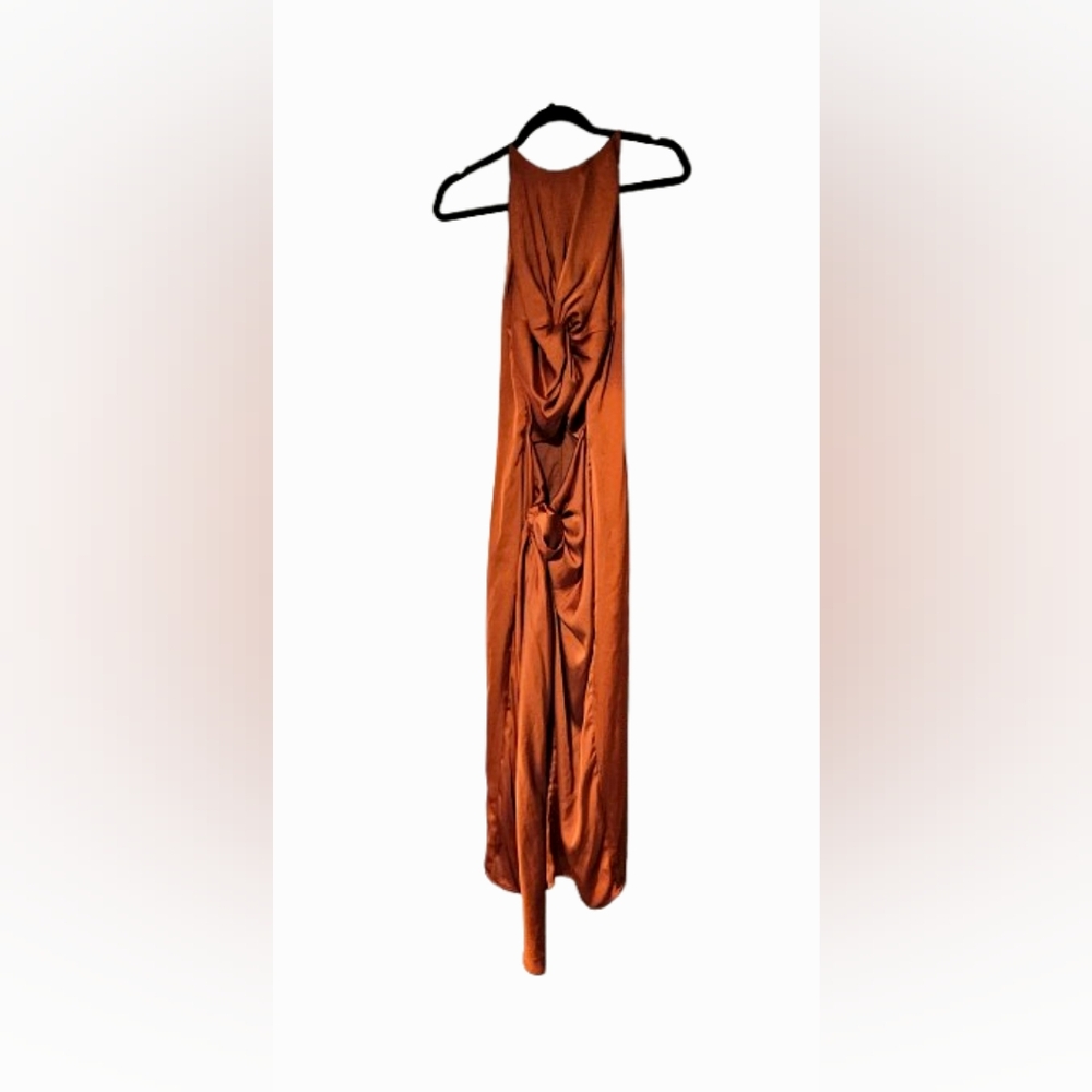 Andrea Iyamah Reni Dress – Rust Orange (XL / Size 12, NWOT) - Picture 2 of 8